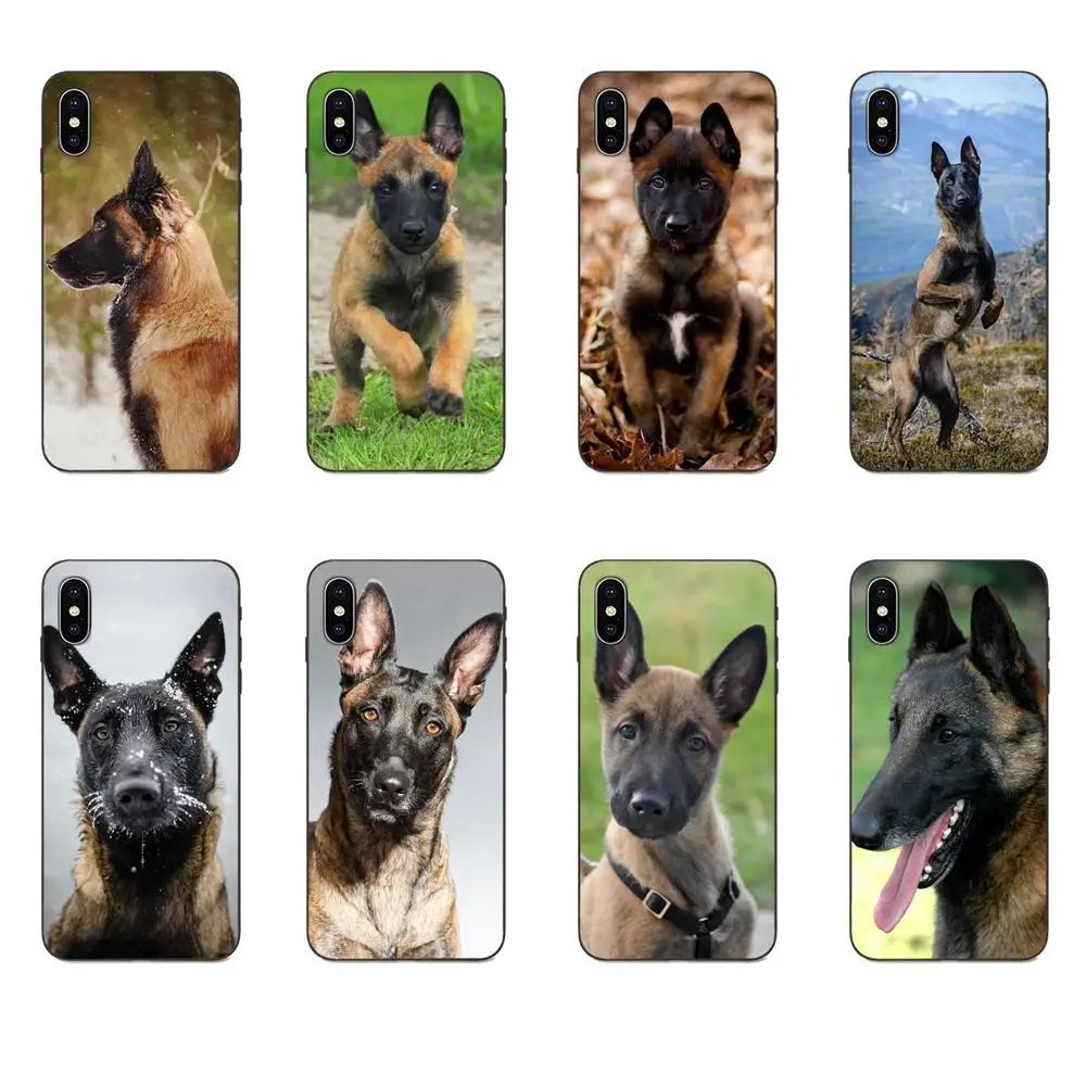 Мягкие чехлы Capa Belgian Tervuren Malinois Dog Art для Apple IPhone X XS Max XR 4 4s 5 5S SE 6 6S 7 8 Plus