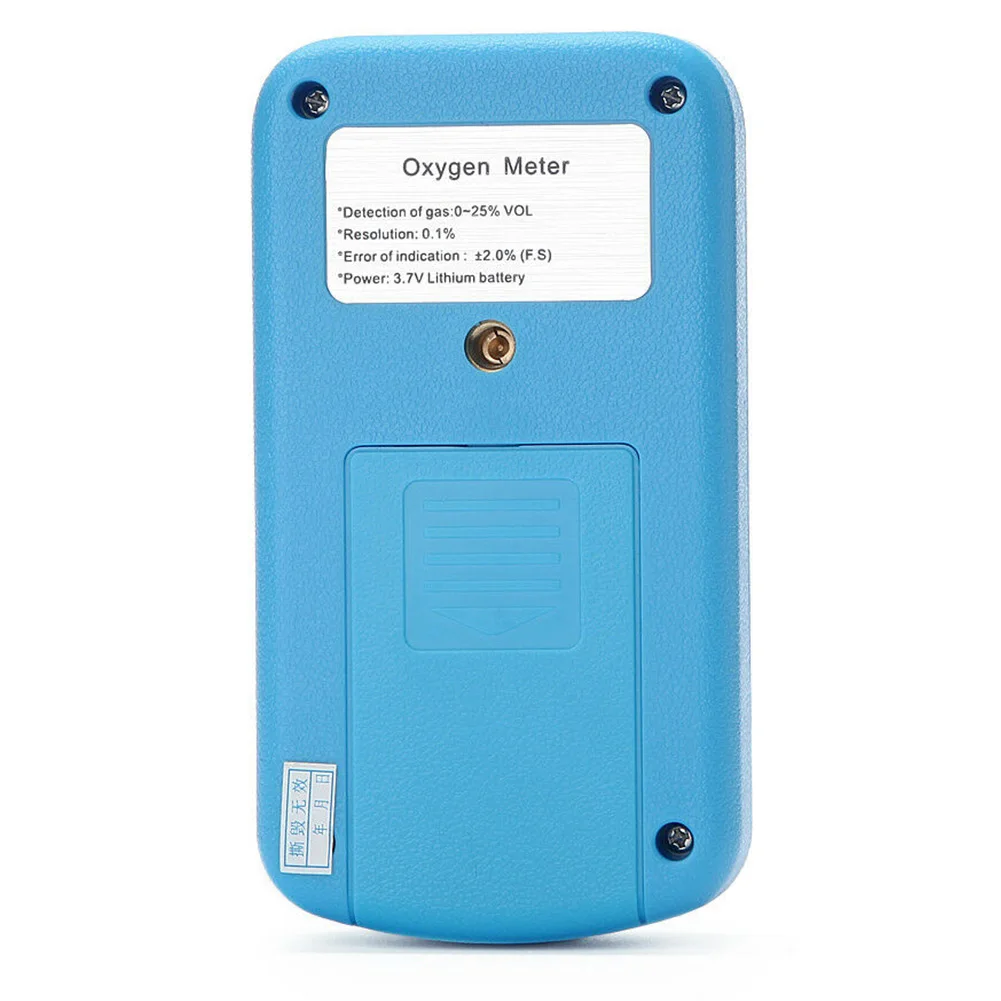 Detector Gas Analyze Sound Light Alarm Digital Micro Control Metallurgy Home LCD Display Mini Measuring Oxygen Meter Security