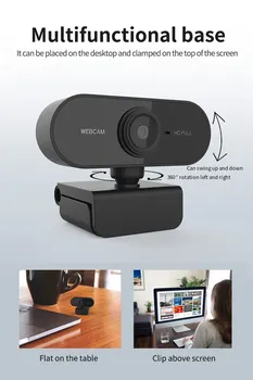 

USB Web Camera 1080P HD 5MP Auto Focus Computer Camera Webcams Built-In Sound-absorbing Microphone 1920 *1080 Dynamic Resolution