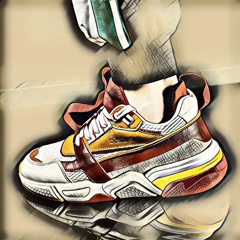 

INS Super Fire MEN'S Shoes Autumn Men's Hong Kong Style Dad Shoes Winter Shoe Men's Trendy Shoes AJ1 Online Celebrity Running At