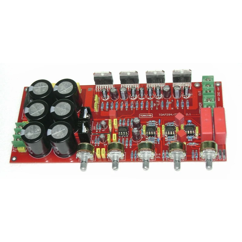 FFYY-Tda7294 Плата усилителя 2,1 каналов Upc1237 2x80 Вт+ 160 Вт сабвуфер с защитой динамика герметичный потенциометр