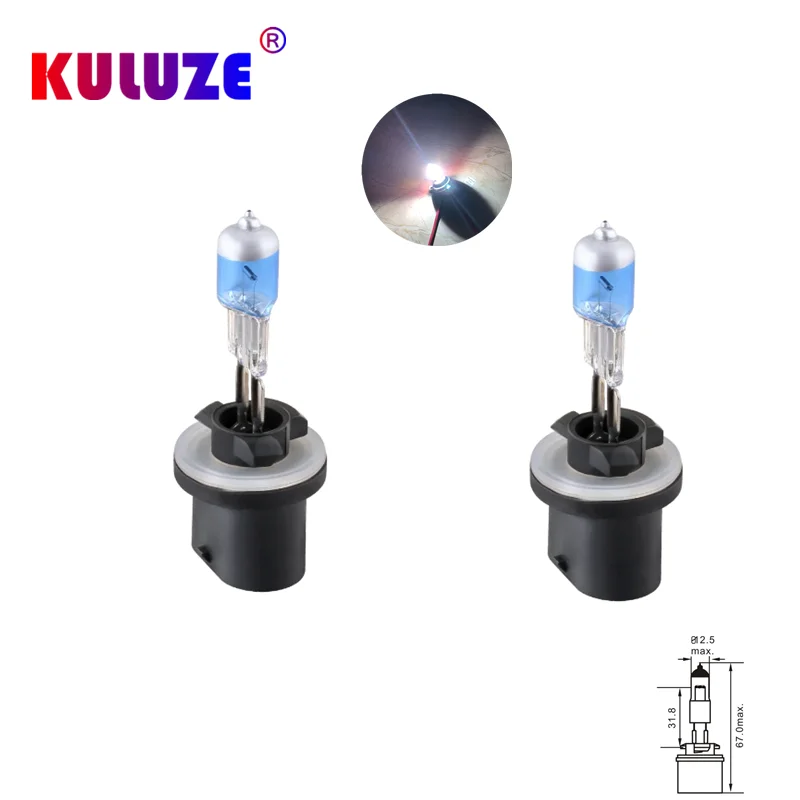 KULUZE 2 шт. 880 889 H27W 881 894 H27W/1 H27W/2 Автомобильные противотуманные фары галогенная лампа