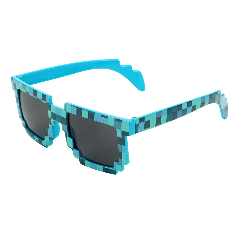 Пиксельные очки для водителя, мозаичные винтажные очки, мотоциклетные очки для мотокросса, мотокросса, гоночные очки для улицы, УФ-защита, солнцезащитные очки