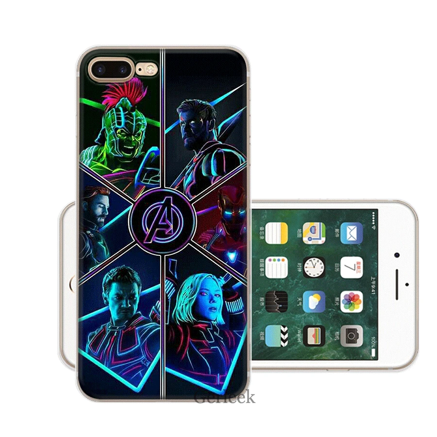 Чехол для мобильного телефона TPU для iPhone 11 Pro XR X XS Max iPhone 7 8 6 6S Plus 5 5S SE чехол Мстители Джокер Дэдпул - Цвет: 8