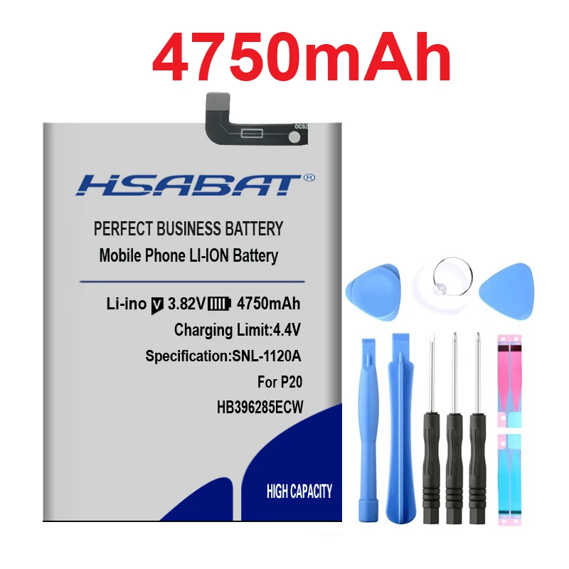 HSABAT 4750 мА/ч, HB396285ECW Батарея для huawei P20 для Honor 10 COL-AL00 COL-AL10 COL-TL00 COL-TL10 COL-L29