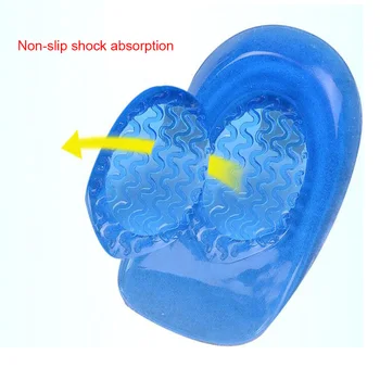 

1 Pair Heel Pad Pain Relief Support Cushion Silicone Gel Breathable For Outdoor Sport H7JP