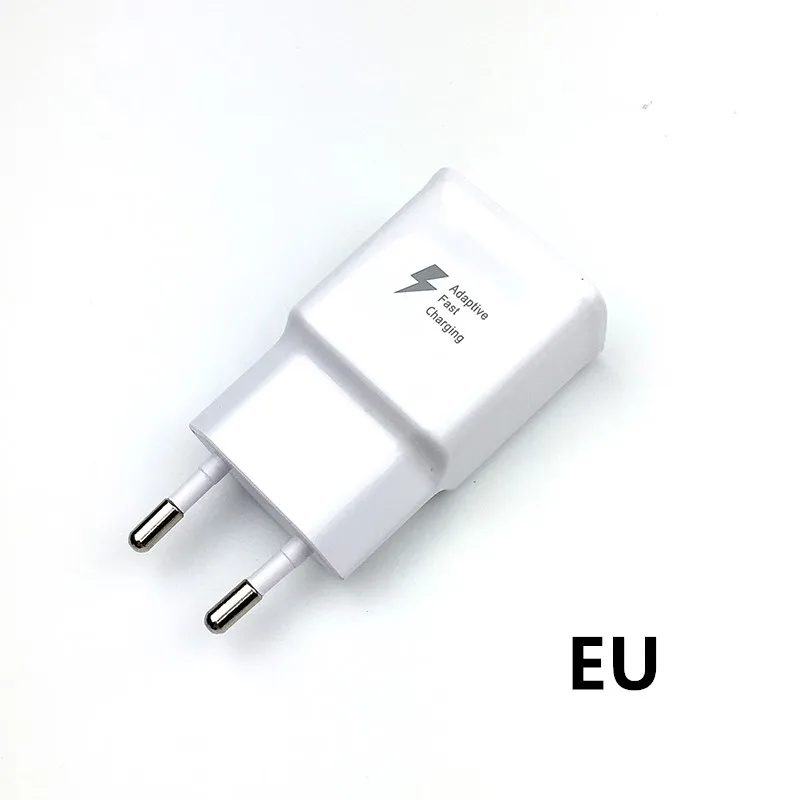 EU Samsung Быстрое зарядное устройство 9V1. 67A Быстрая Зарядка адаптер питания usb type c кабель для Galaxy s8 s9 s10 plus a60 note 8 9 10 plus - Тип штекера: EU