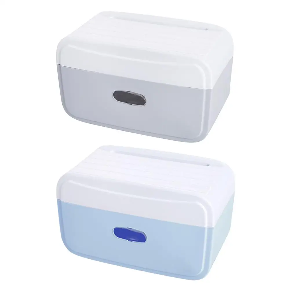 

Bathroom Shower Rack Organizer Multifunctional Wall-mounted Paper Towel Box Drill-free Waterproof Tissue Holder