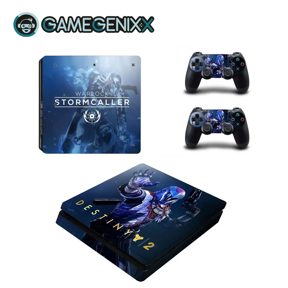 Защитная Наклейка на кожу GAMEGENIXX для PS4 Slim Console и 2 контроллеров-deuty 2 - Цвет: Destiny 2