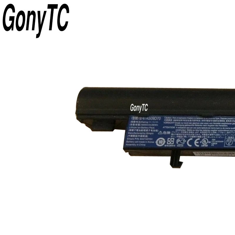 GONYTC AS09D70 аккумуляторная батареядля ноутбука acer AS09D56 AS09F34 AS09D71 для Aspire Timeline 3810 т 4810 5810 т 4810 5810 8471 8471G 8571