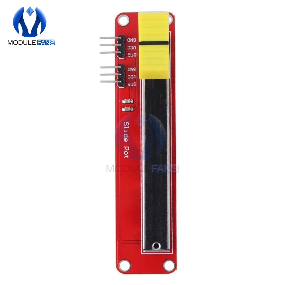 B10K Sliding Slider Potentiometer Switch Slide Block Module for Arduino MCU ARM Electronics DIY multiturn potentiometer linear potentiometer potentiometer kit trimmer potentiometer electronic components