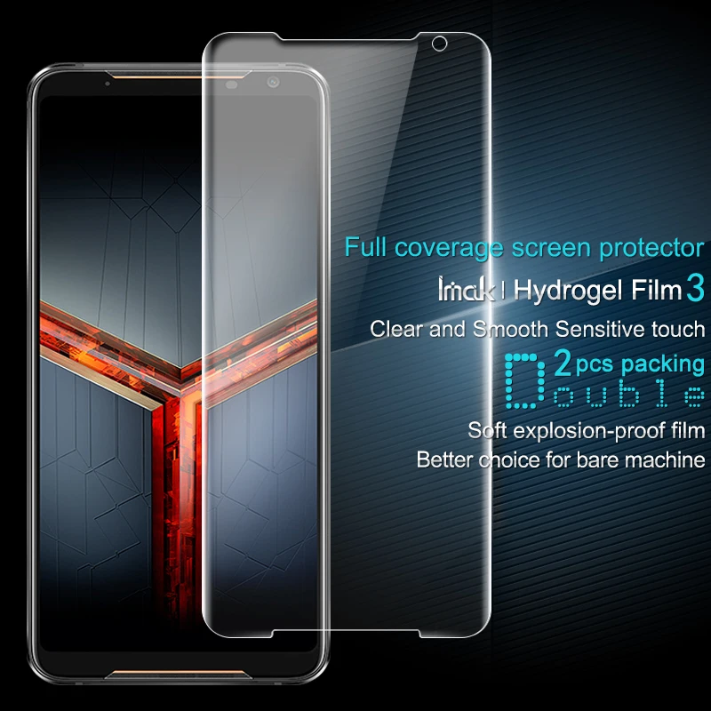 IMAK Для Asus стеклянная мягкая четкая Гидрогелевая пленка II Защитная пленка для экрана для ASUS ROG phone 2 case ZS660KL
