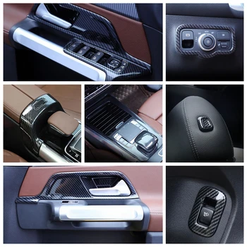 

Carbon Fiber Look Interior Refit Kit Gear Box Panel Cover Trim For Mercedes-Benz B Class W247 2019 2020 / GLB 180 200 X247 2020