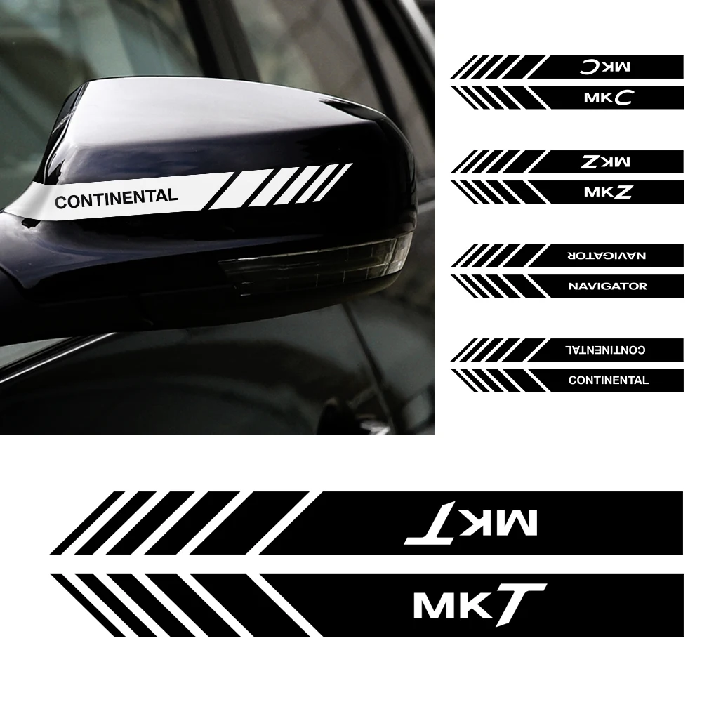 2 шт. автомобиль Зеркало заднего вида с полосками по бокам Decortion наклейка средства