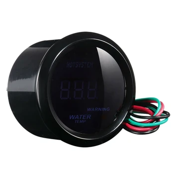 

Car Black 2 Inch 52mm Red Digital LED Electronic Water Temp Temperature Gauge