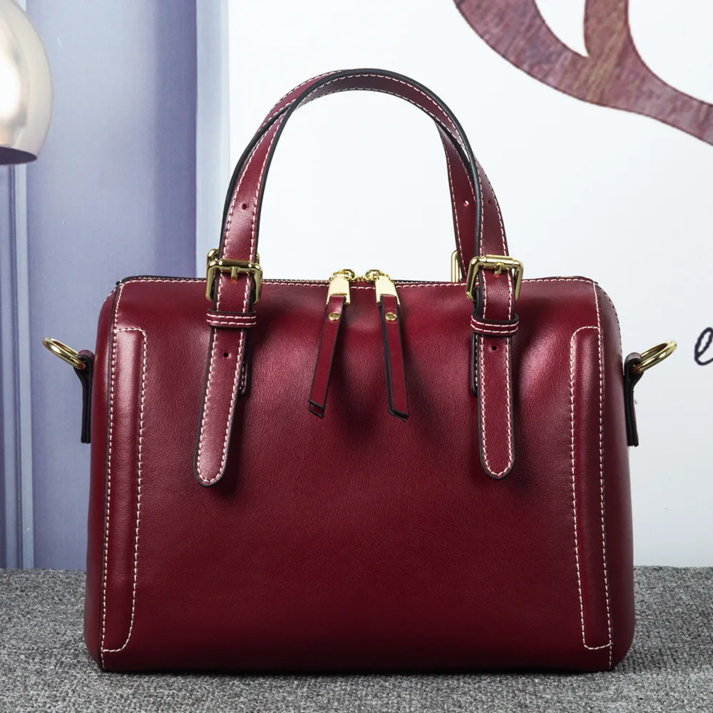 

2019 New Style WOMEN'S Bag Korean-style Fashion Solid Color Handbag Simple Versatile Shoulder WOMEN'S Leather Bags