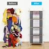 Storage Organize Moisture-Proof Dustproof Storages Non-Woven Quilt Large Capacity Organizes Mobile Clothes Bed Bottom Bag 2