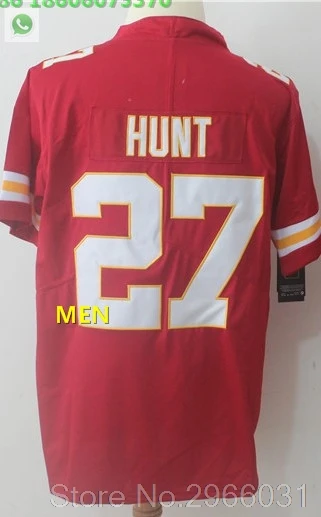 For men А+++ Качественная мужская футболка для взрослых 10 Tyreek hilt Kareem Hunt 27 Трэвиса келсе Канзас-Сити - Цвет: For men