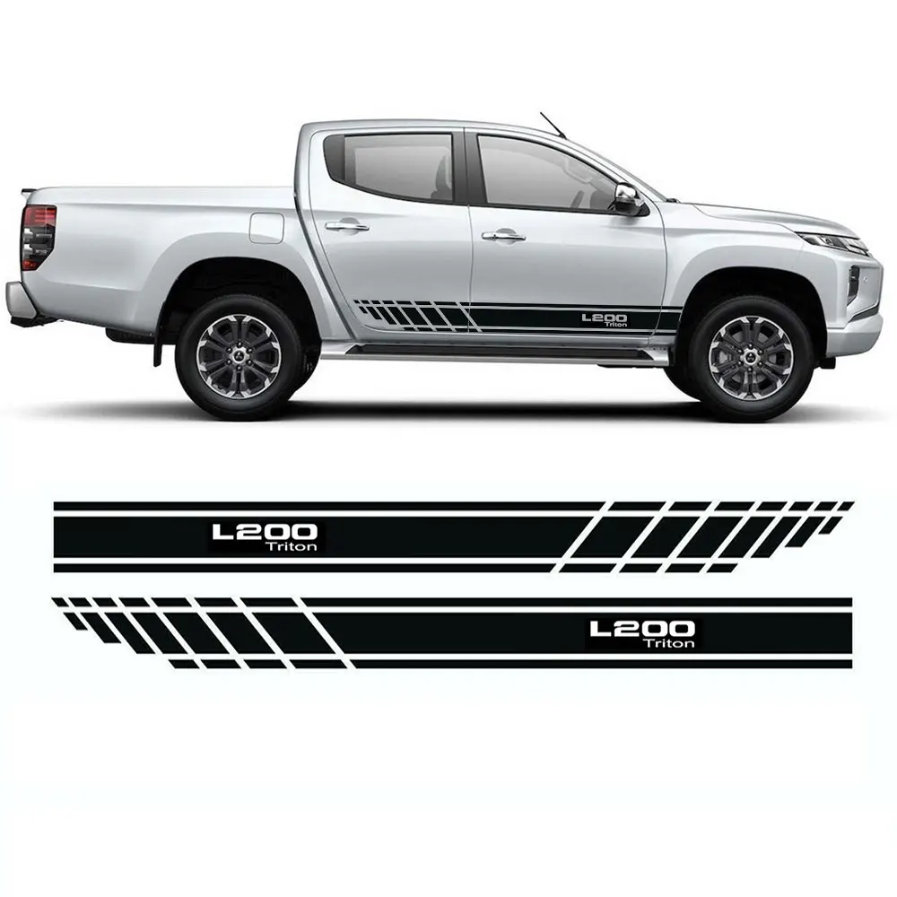 Для Mitsubishi L200 Тритон Авто 2 шт. боковая полоса средства ухода за кожей графическая