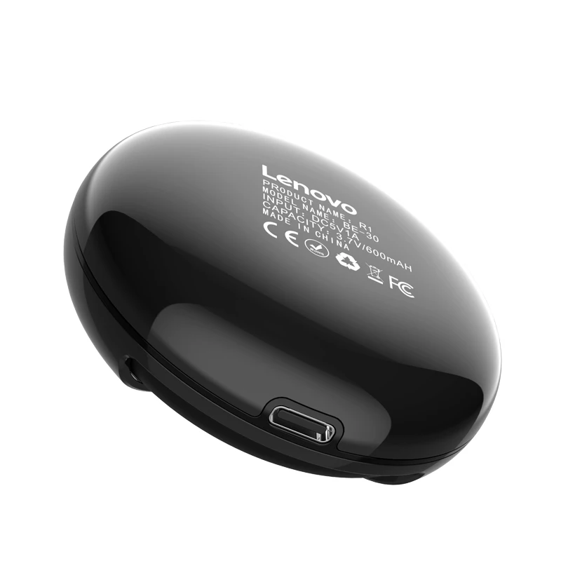 Lenovo гарнитура R1 беспроводные наушники Bluetooth 5,0 наушники IPX5 Водонепроницаемый дизайн с сенсорным управлением