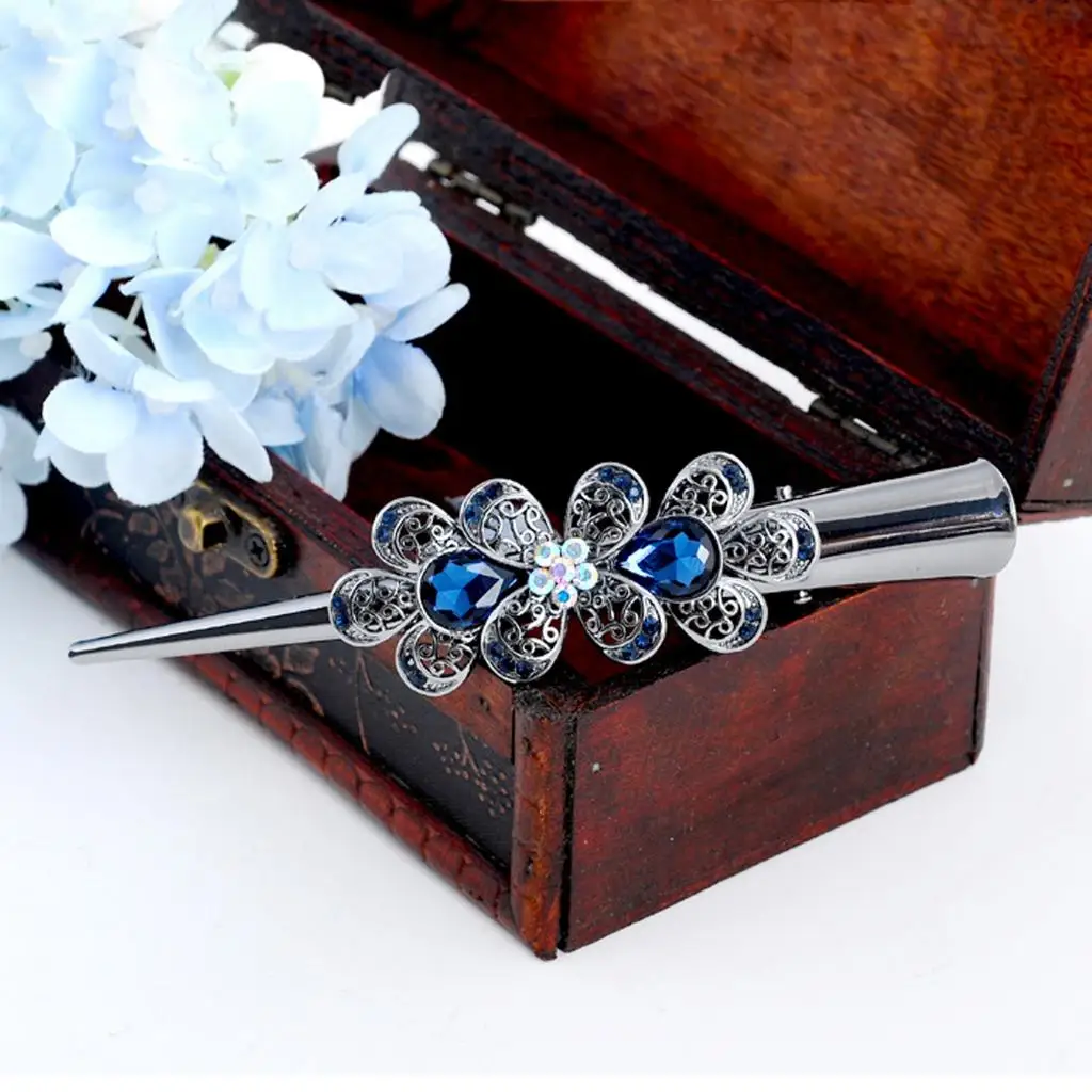 Crystal Large Alligator Hair Clip Duckbill Hair Grip Clamp Ladies Hair Jewelry