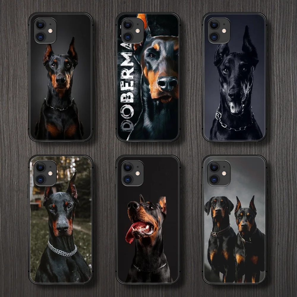 Чехол для телефона Doberman dog чехол iphone 5 5s se 2 6 6s 7 8 12 mini plus X XS XR 11 PRO MAX Черный