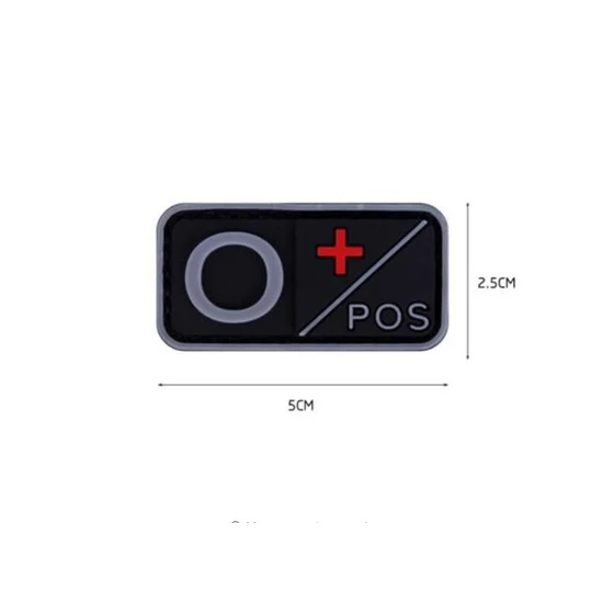 3D патч A+ B+ AB+ O+ POS A-B-AB-O положительный-отрицательный NEG Sanguine Тип патч с группой крови нравственные тактические военные заплаты эмблемы - Цвет: 5