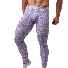 Мужское нижнее белье, зимние теплые хлопковые кальсоны с буквенным принтом, домашние штаны, термобелье