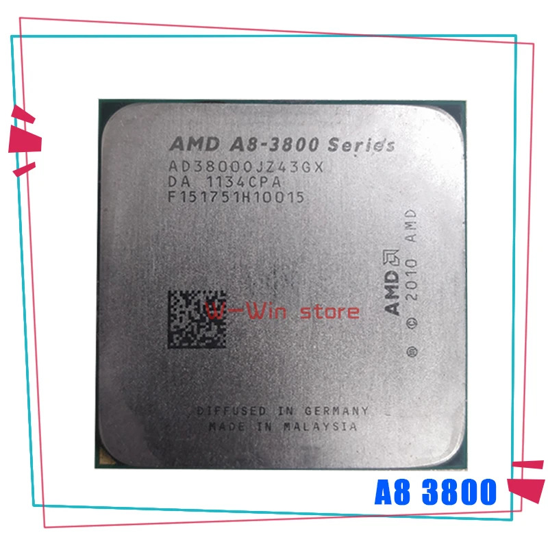 mobile processor list AMD A8-Series A8 3800 2.4 GHz Quad-Core CPU Processor AD3800OJZ43GX Socket FM1 cpu socket