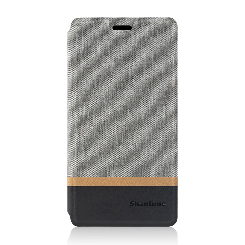 Gray Холщовый чехол для телефона из искусственной кожи для zte Nubia Z11 Max, флип-чехол для zte Nubia Z11 Max, деловой чехол, Мягкая силиконовая задняя крышка - Цвет: Gray