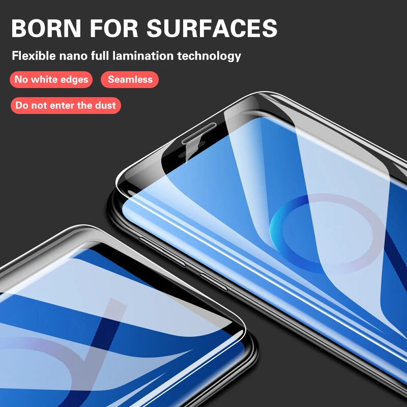111D полный закругленный протектор экрана для samsung Galaxy S8 S9 S10 Plus Гидрогелевая пленка для samsung Note 8 9 10 10 Pro не стекло