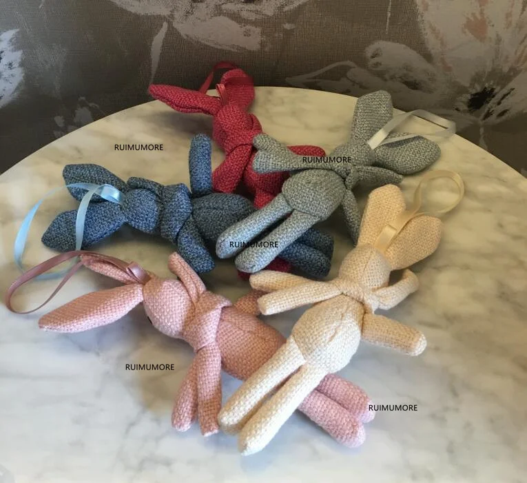 Мульти-карамельные цвета-мягкие детские плюшевые игрушки, средний 18 см кролик кукла; Нежный DIY свадебный букет плюшевые игрушки