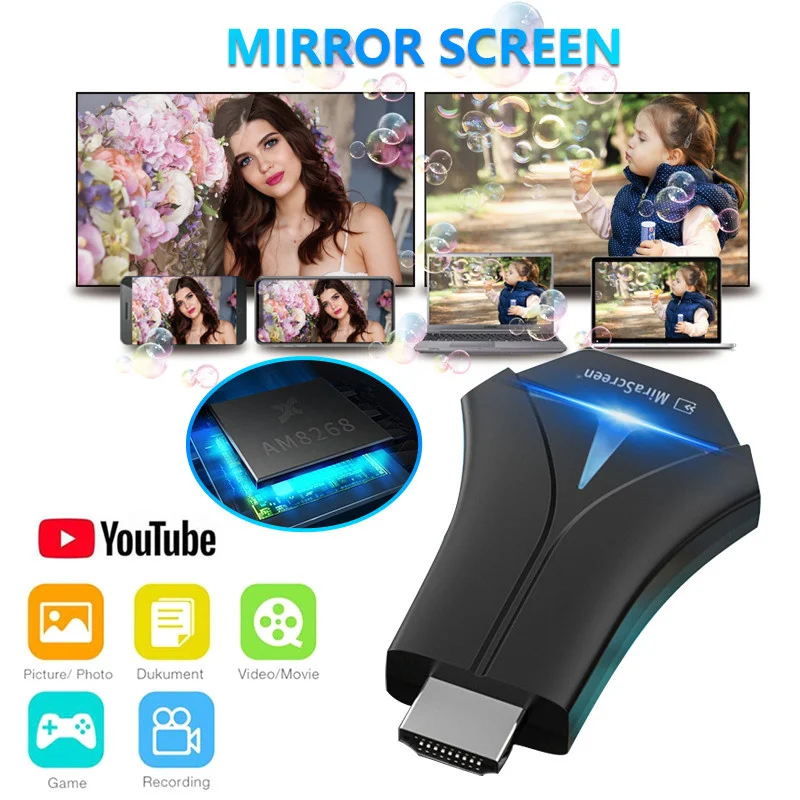 Беспроводное устройство K12 совместимо с HDMI мобильный телефон WiFi twitter HD dongle airmiracast |