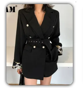 [EAM] High Elastic Waist Black Mesh Split Joint Temperament Half-body Skirt Women Fashion Tide New Spring Autumn 2020 1X715