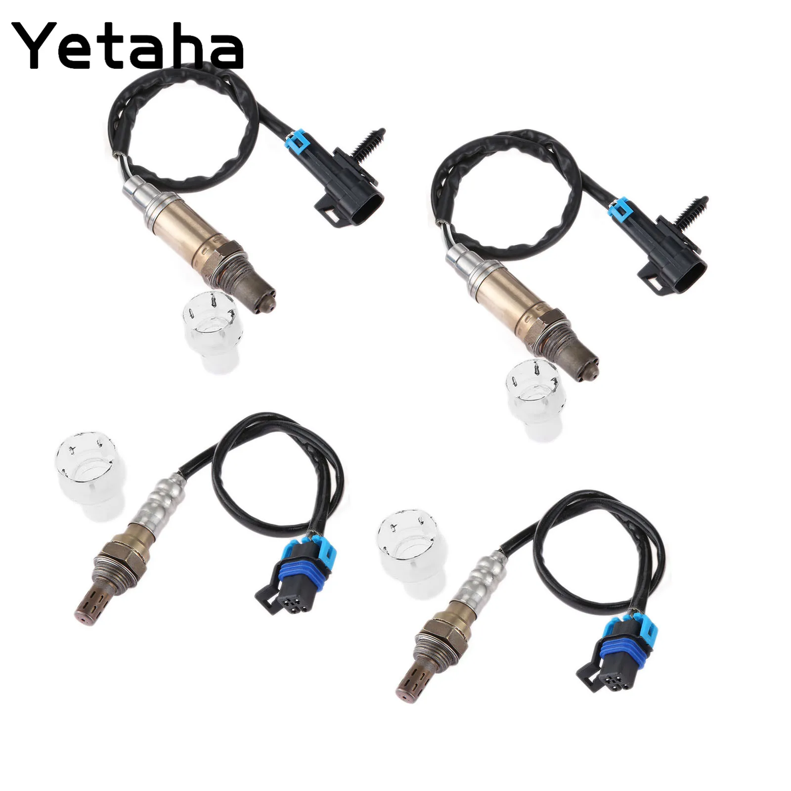 Yetaha 4 шт. 2 * потоковый кислородный датчик 234 4012 4018 4337 O2 для Cadillac Seville DeVille 4.6L|Датчик