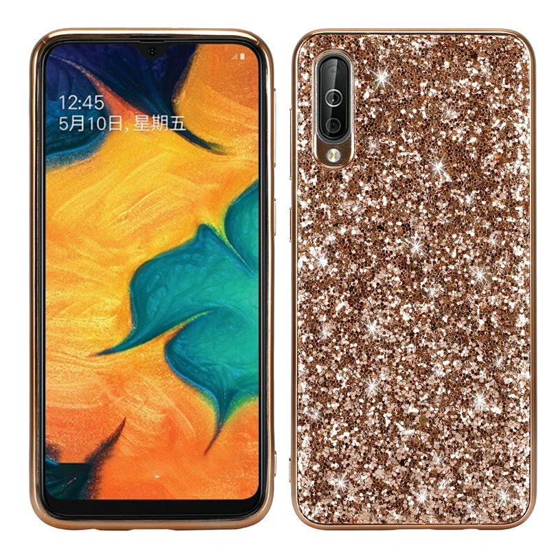 Для samsung A70 чехол мягкий блестящее со стразами задняя крышка для samsung Galaxy A70 A 70 A705 A705F Силиконовые чехлы защитные - Цвет: 03