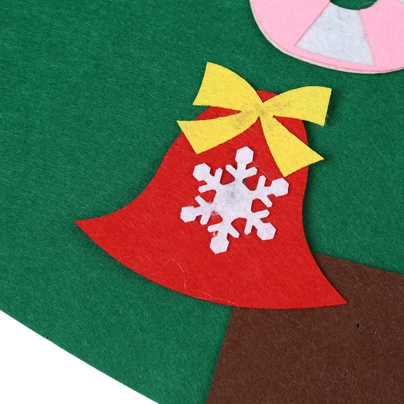 3Ft DIY Felt Christmas Tree Set+ 26Pcs Detachable Ornaments, Wall Hanging Xmas Gifts for Christmas Decorations