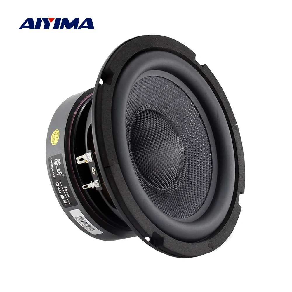 Динамик AIYIMA 6 5 дюйма 4 8 Ом 80 Вт Hi-Fi для домашнего кинотеатра | Электроника