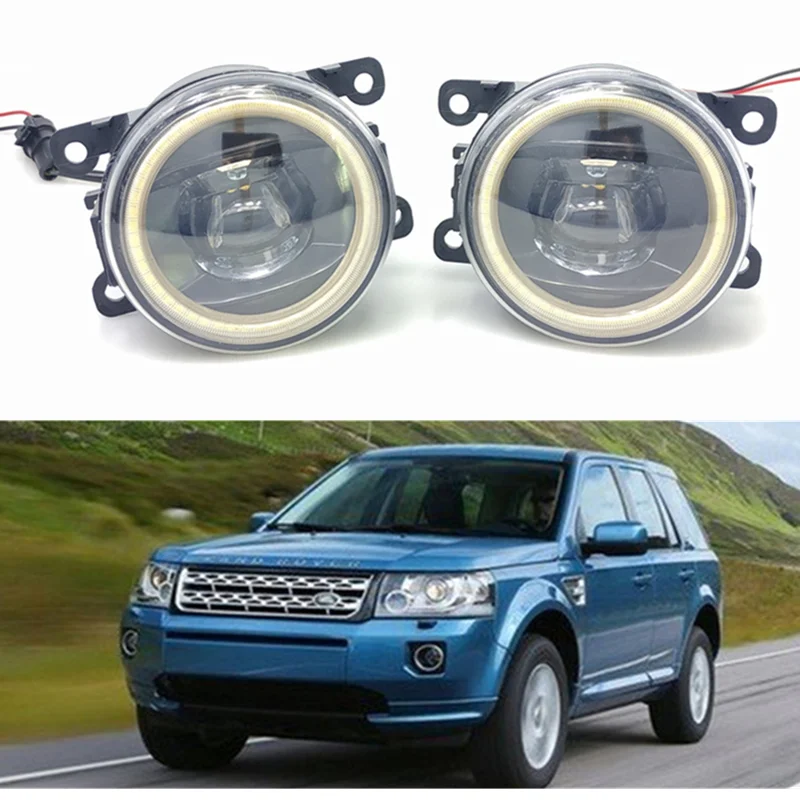 

For Land Rover Freelander 2 LR2 FA 2006-2014 Car styling New Led Fog Lights 30W DRL Angel Eyes Fog Lamp 2pcs