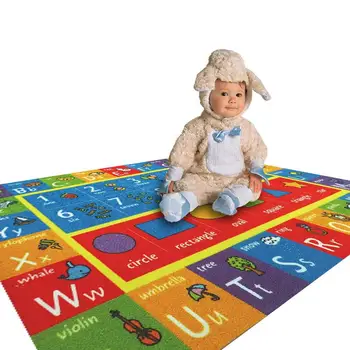

NEW Baby Plush Carpet Digital Graphic Letter Pattern Carpet Mat Anti-Skid Shatter-Resistant Game Crawling Mat