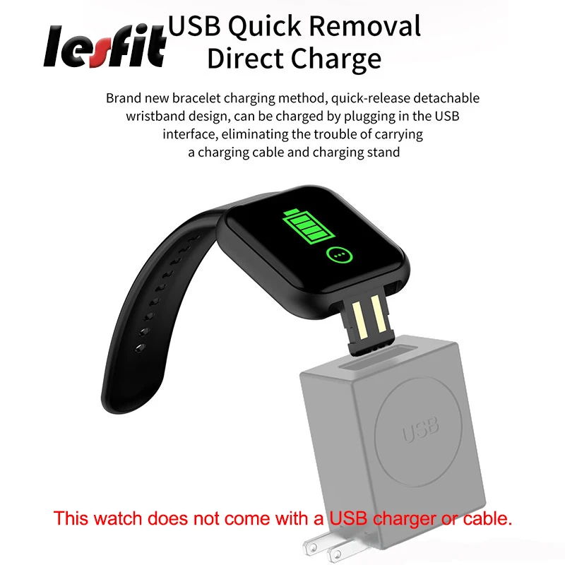 Мужские и женские умные часы Lesfit цифровые наручные спортивные Смарт с Bluetooth Android