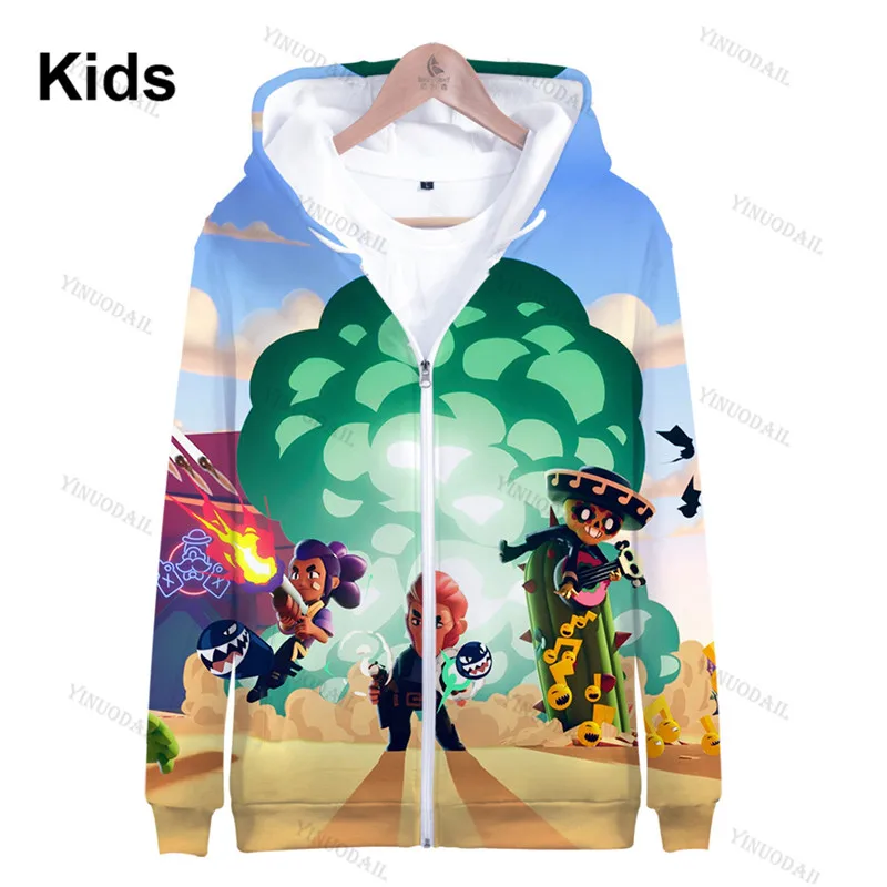 

Anime Star Hoodie Birthday Gift POCO Browlings Boys Girls 3D PRIMO MORTIS Thin Hoodie Crow Spike Leon Shelly Hoodie Kids Game