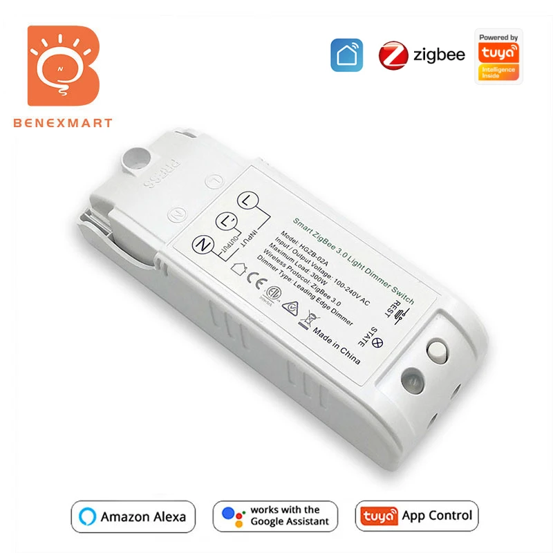 Benexmart Tuya Zigbee Dimmer Smart Switch Light Controller Home Automation Remote Control Alexa Google SmartThings | Обустройство