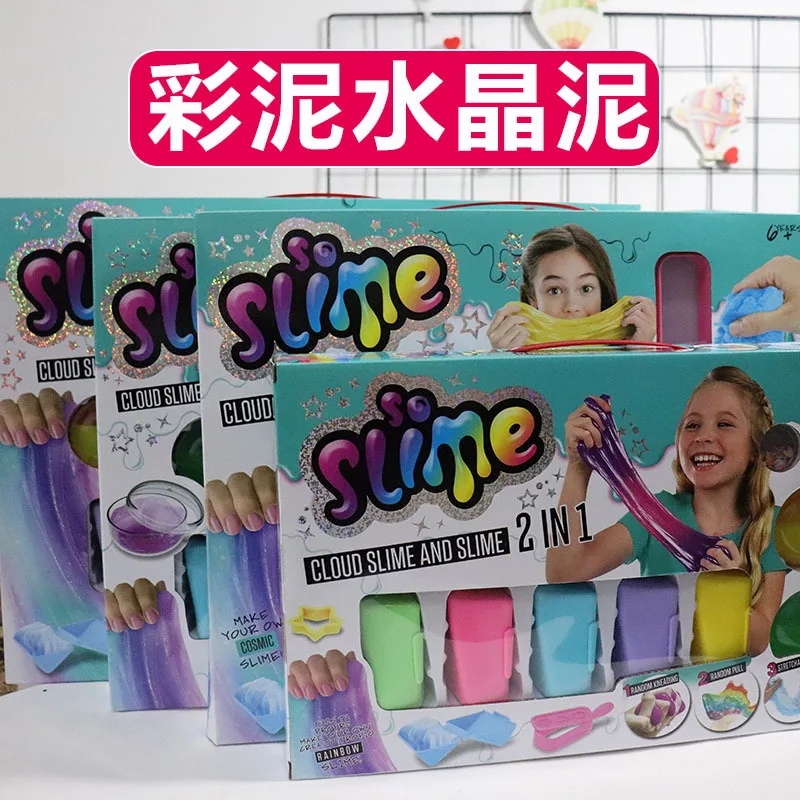 

Russia Hot Selling Colored Sand Crystal Mud Children DIY Colored Clay Toy Children Early Childhood Educational Toy