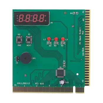 

4-Digit Card Pc Analyzer Computer Diagnostic Motherboard Post Tester For Pci Isa Power On Self Test Card