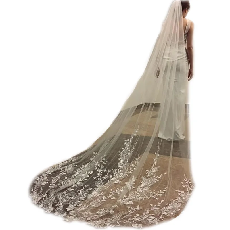 Charming Wedding Veil With Comb One Layers Soft Net Cheap Bridal Veils