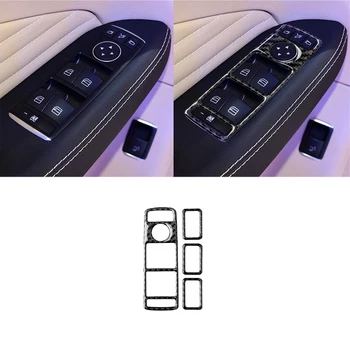 

Benz Carbon fiber Car Window Lifter Button Panel Decorative Cover for Benz Mercedes A/B/C/E/GL/ML/CLA/GLA/GLE
