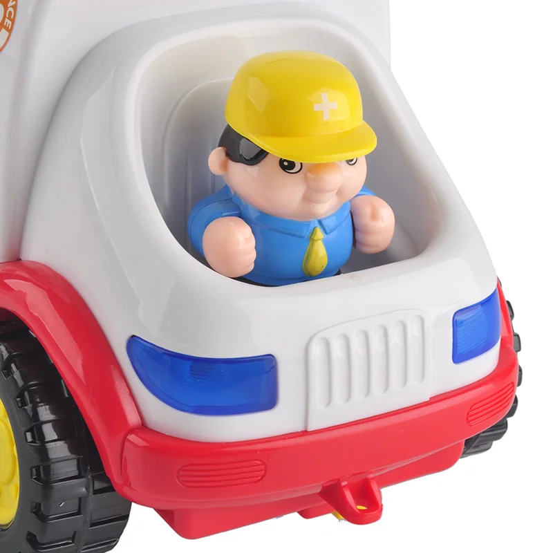 0-3 Years Old Baby Learning&educational Ambulance Toy Car Styling Doctor Emergency Model with Light and Music Electric Car kid