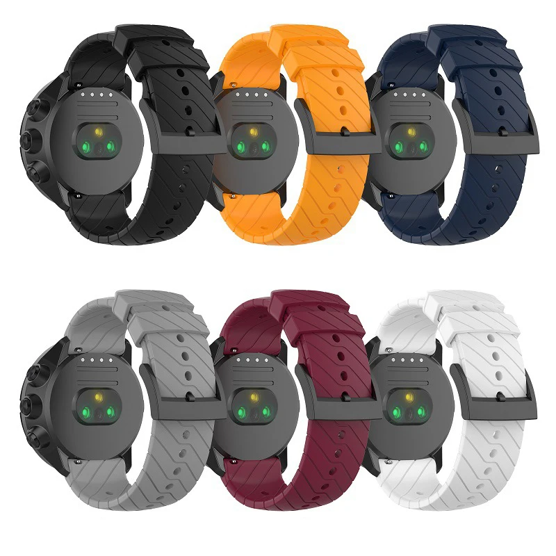 24 мм ремешок для Suunto Spartan Sport Ремешок Браслет для Suunto 9 D5 Suunto Spartan Sport наручные часы HR/Baro силиконовый ремешок