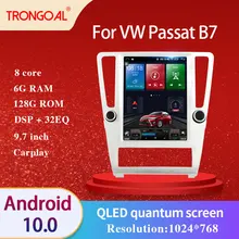 Car Radio DVD Player For VW Passat B7 9.7 Inch DSP Android 10.0 GPS Multimedia Navigation Video Caprplay No 2din